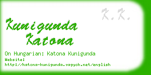 kunigunda katona business card